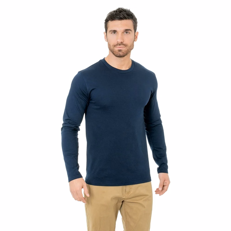 Unisex Fine Jersey Long Sleeve Crew