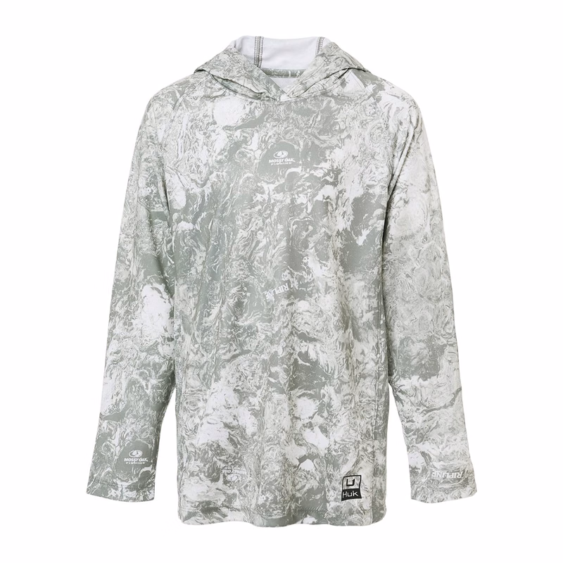 Youth Pursuit Mossy Oak Printed Hooded Long Sleeve T-Shirt - H712L003