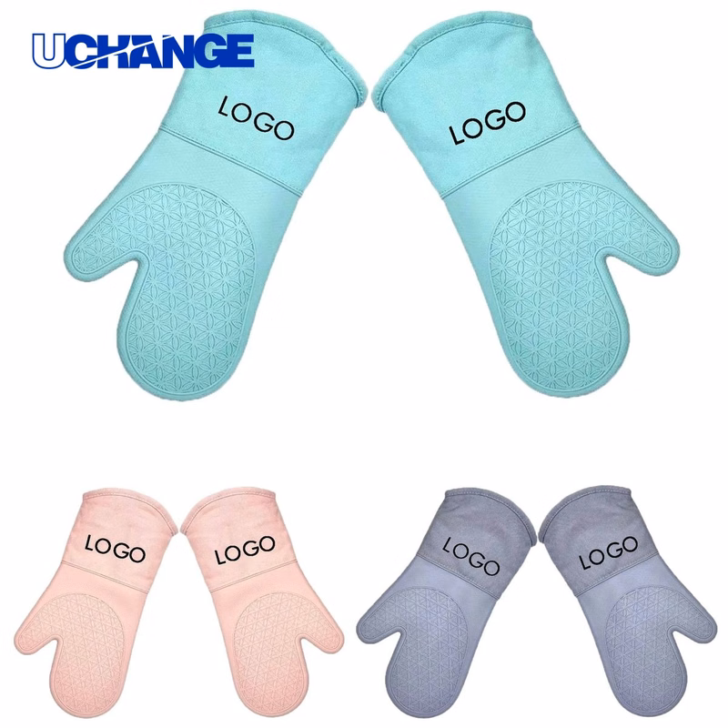 Extra Long Professional Silicone Oven Mitts for Baking
