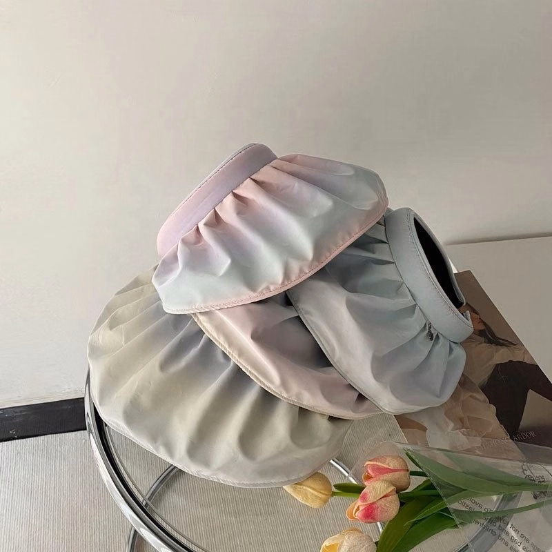 2 In 1 Gradient Black Rubber Shell Hat