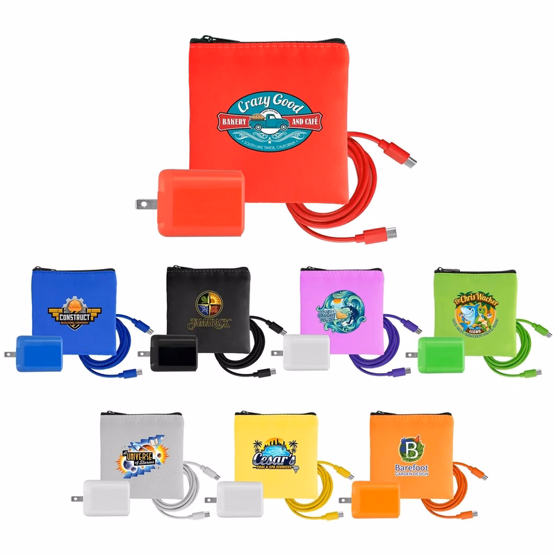 Colorful RPET Fast C to C Charging Set
