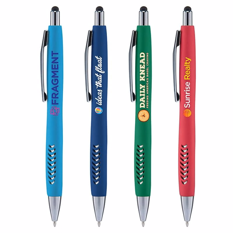 Customizable Soft Gel Pen with Stylus 