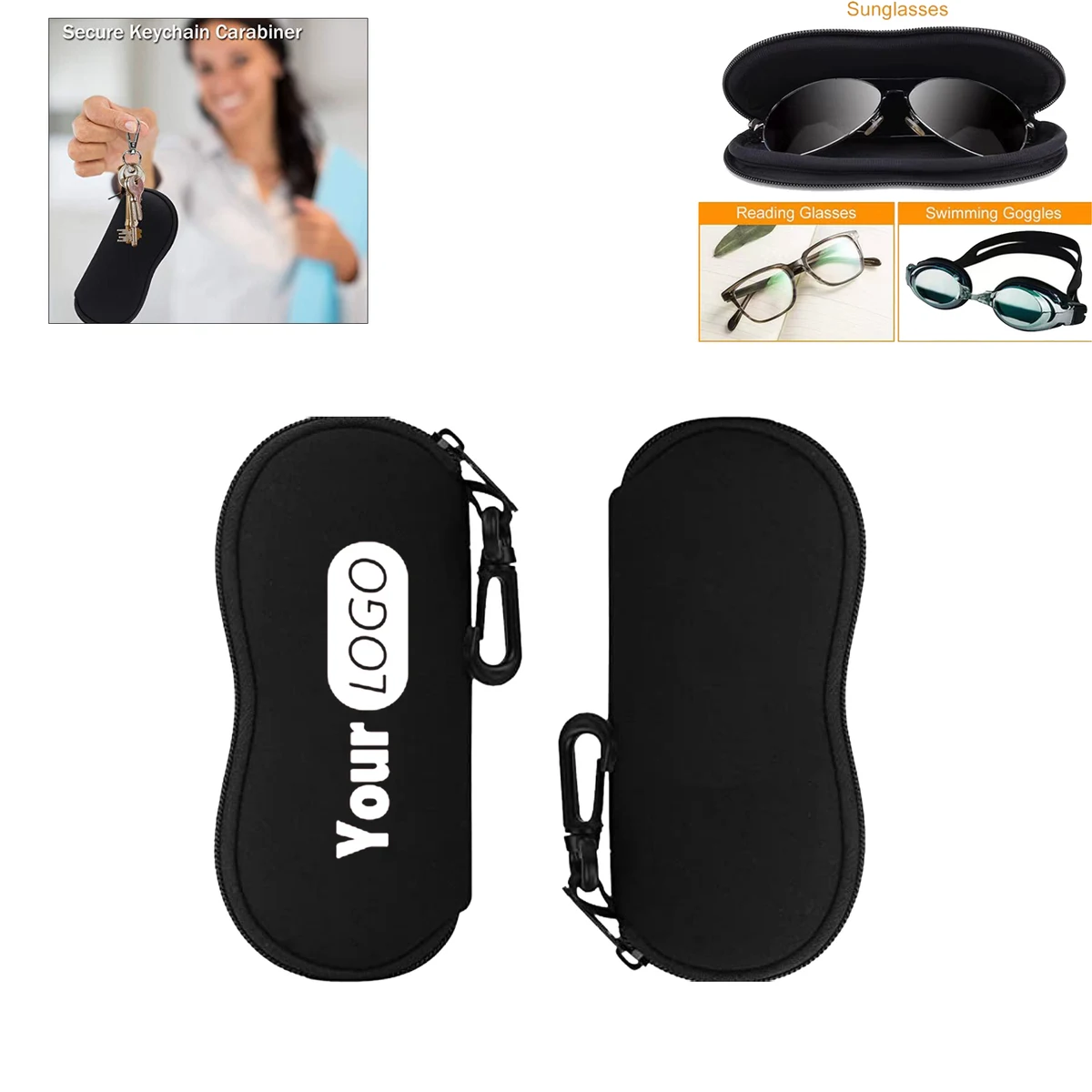 Full Color Printed Sunglasses/Swimming Goggles Bag 1