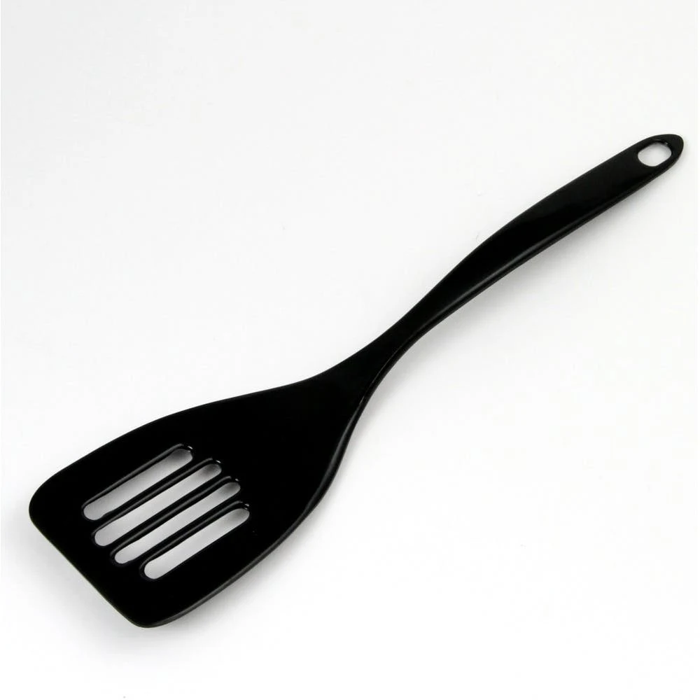 Slotted Turners - Melamine Black 11" 1