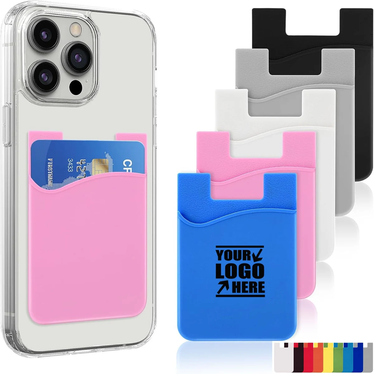 Single Layer Silicone Card Holder 1