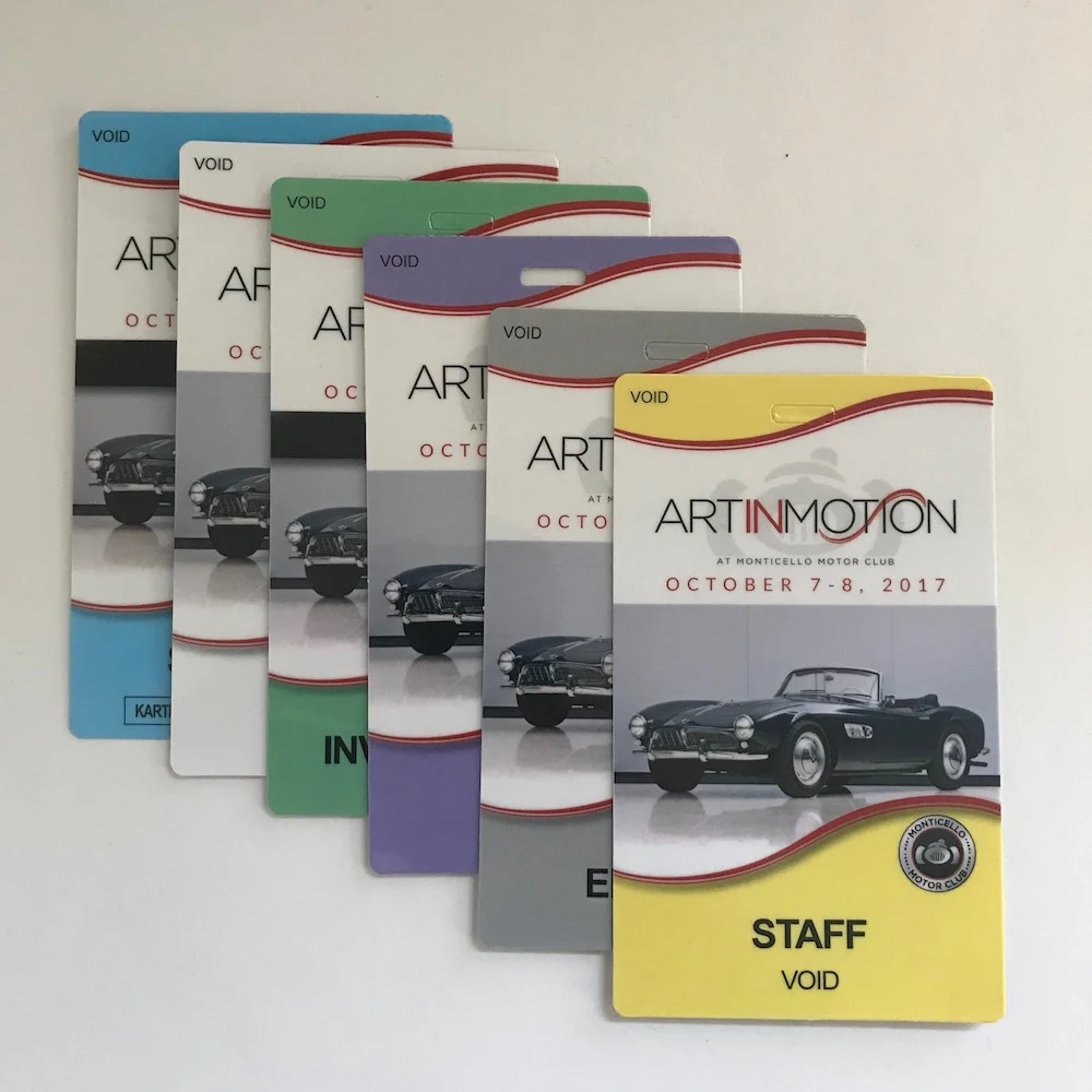 3.5" x 5.5" Slot Hole Event Credential 1