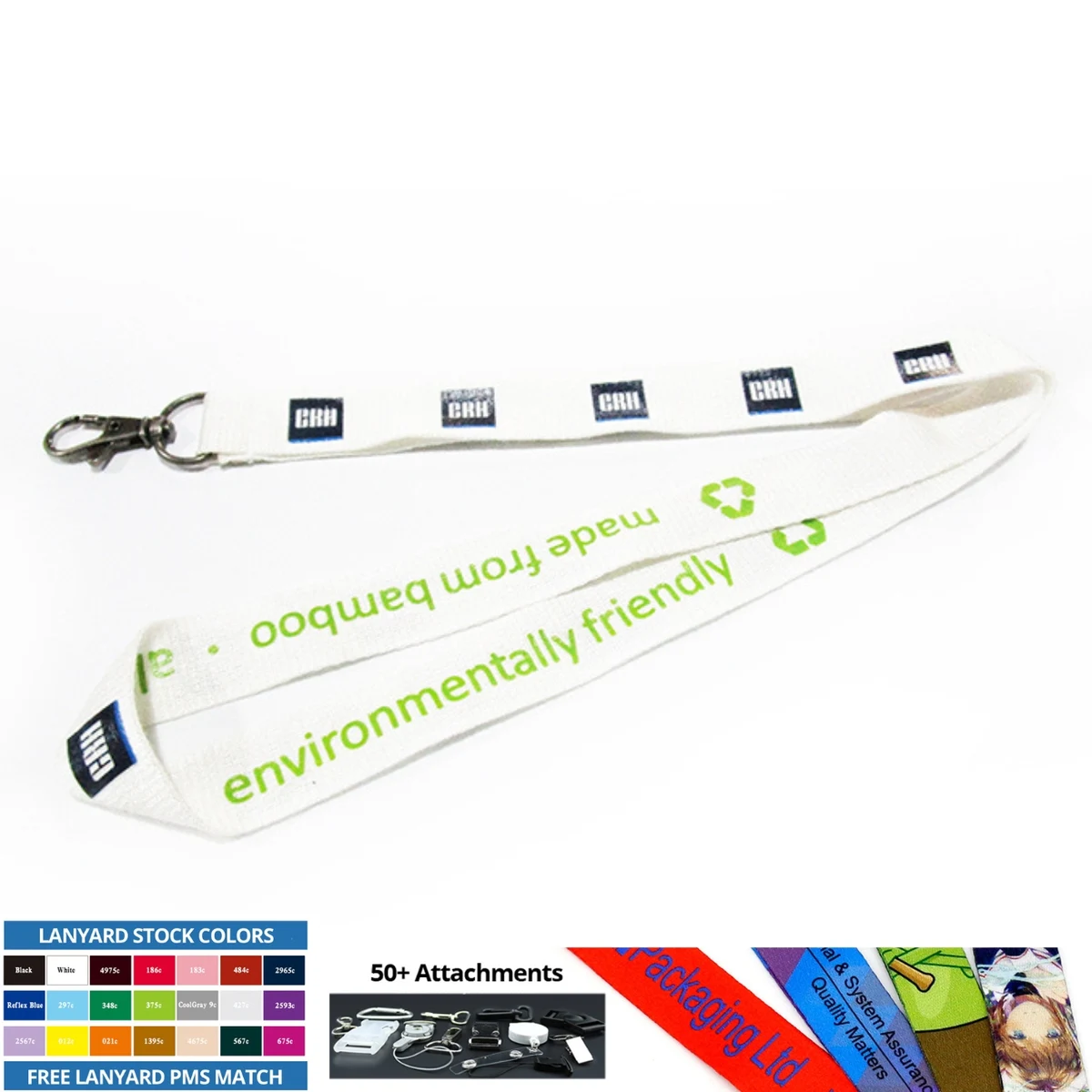 3/4" Recycled Lanyard - Any Attachment 1