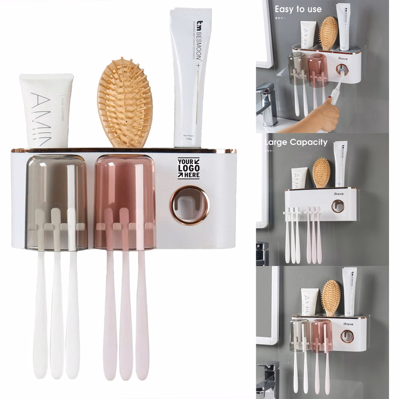Bathroom Accessories with Toothpaste Dispenser