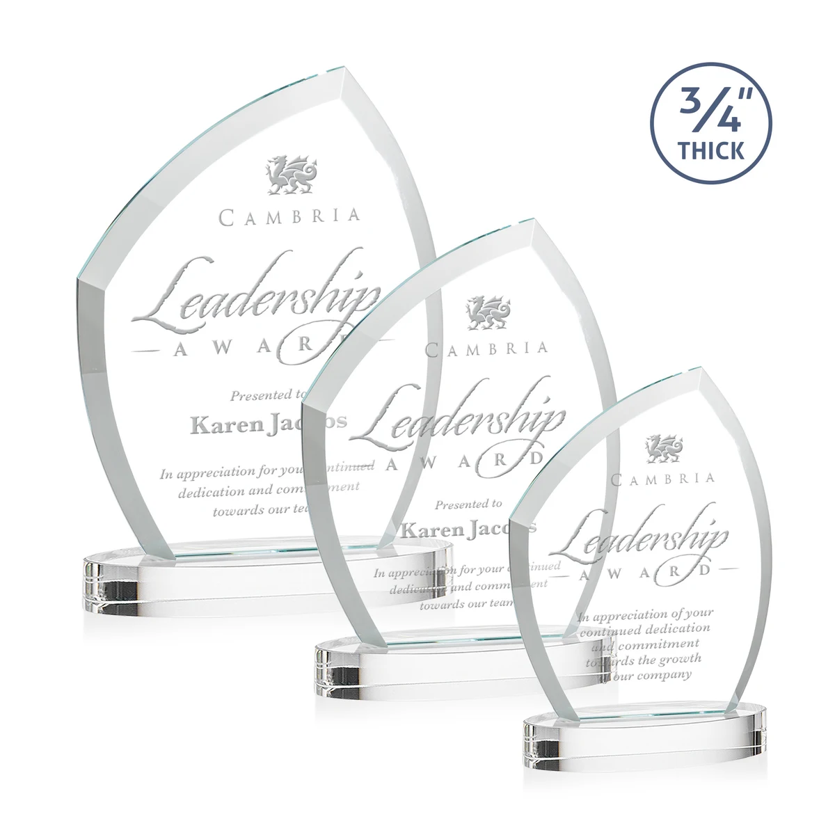 Daltry Award on Alberton Base - Clear 1