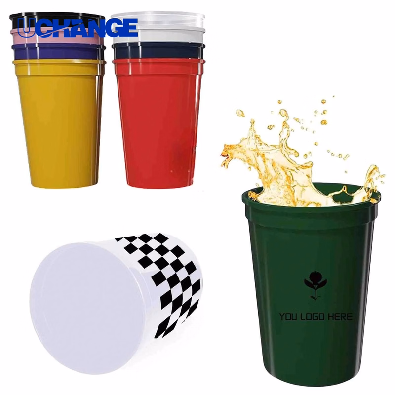 Large Stadium Cup Tumbler with Custom Imprint (16 oz)
