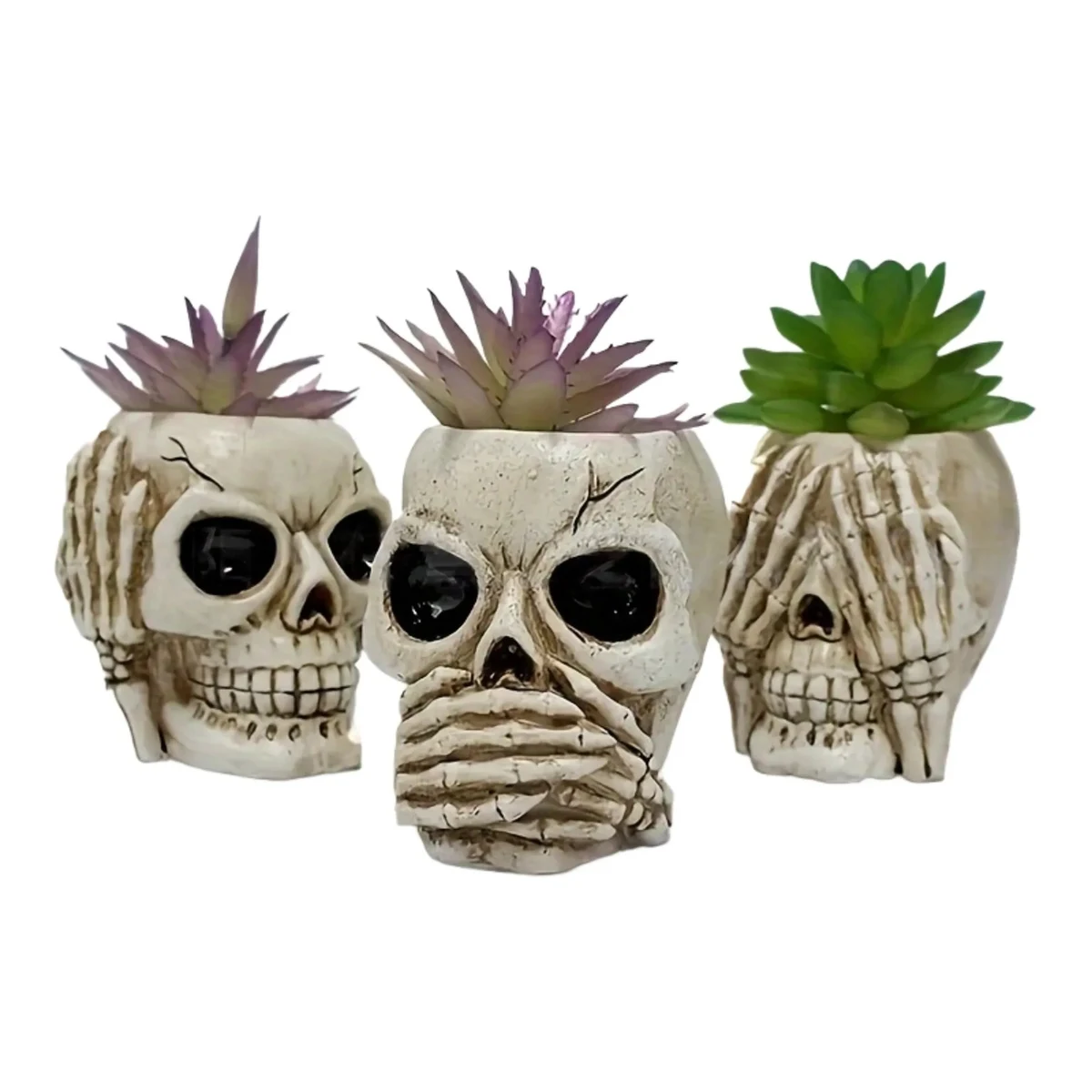 Skull Halloween Planter Flowerpot 1