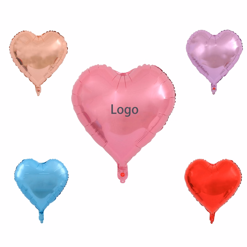 18-inch Heart-shaped Aluminum Foil Balloons