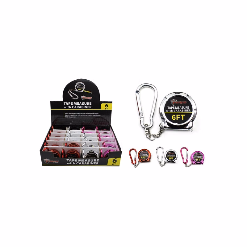 Keychain Tape Measures Assorted 6"
