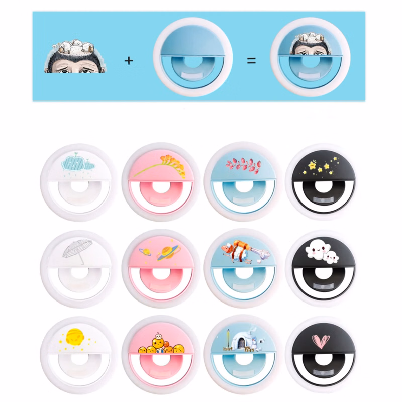 MOQ 10 PCS Rechargeable 36 LED Moblie Round Selfie Ring