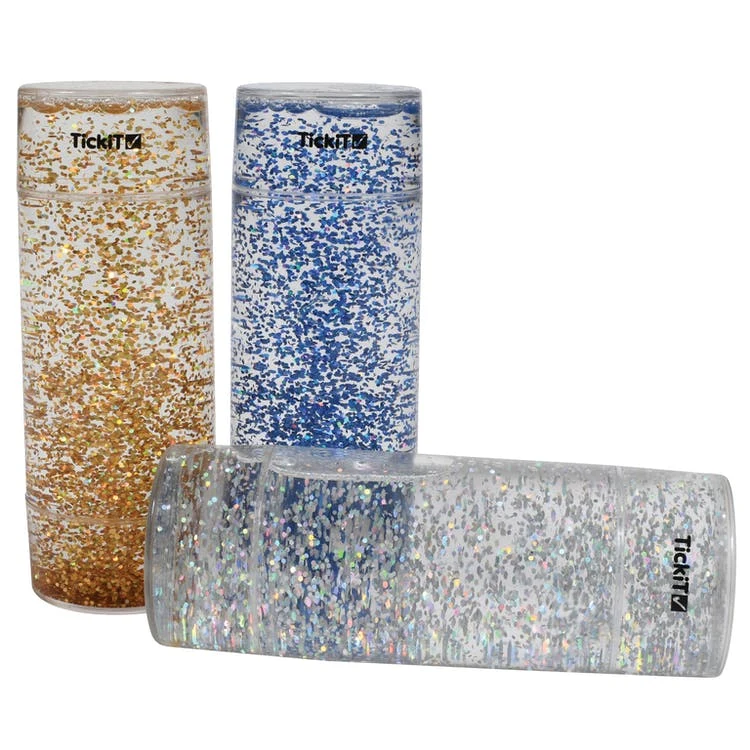 Sensory Glitter Storm Cylinder Sets - 3 Piece 1