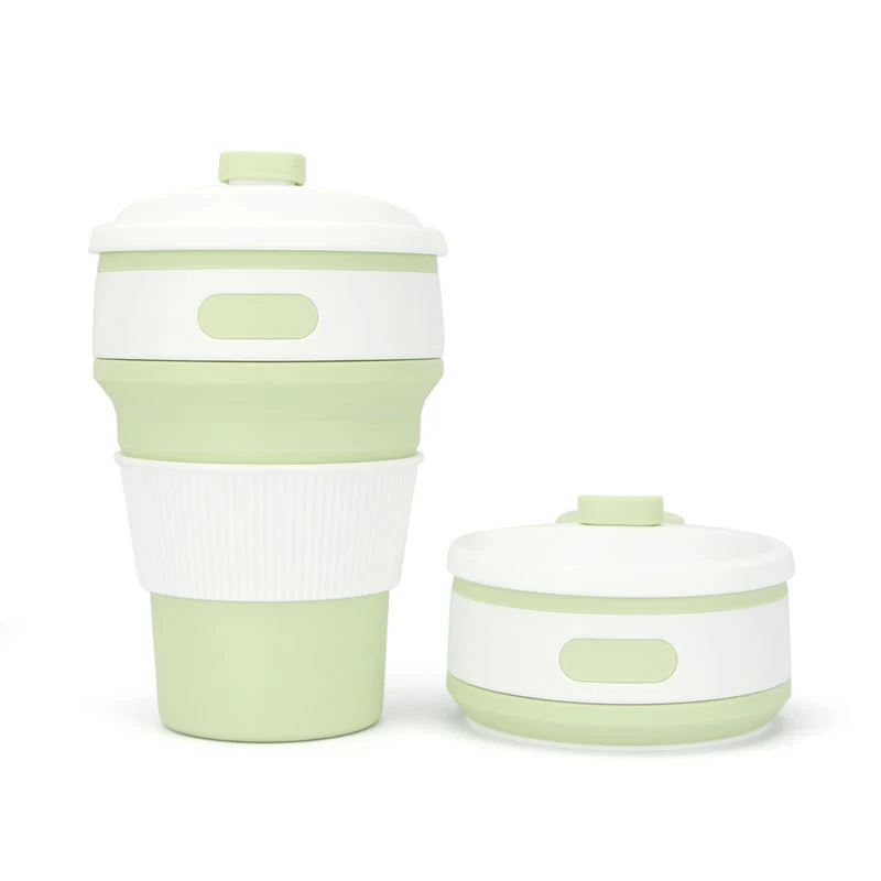 Foldable Silicone drinking restraunt camping folding Coffee Cup 1