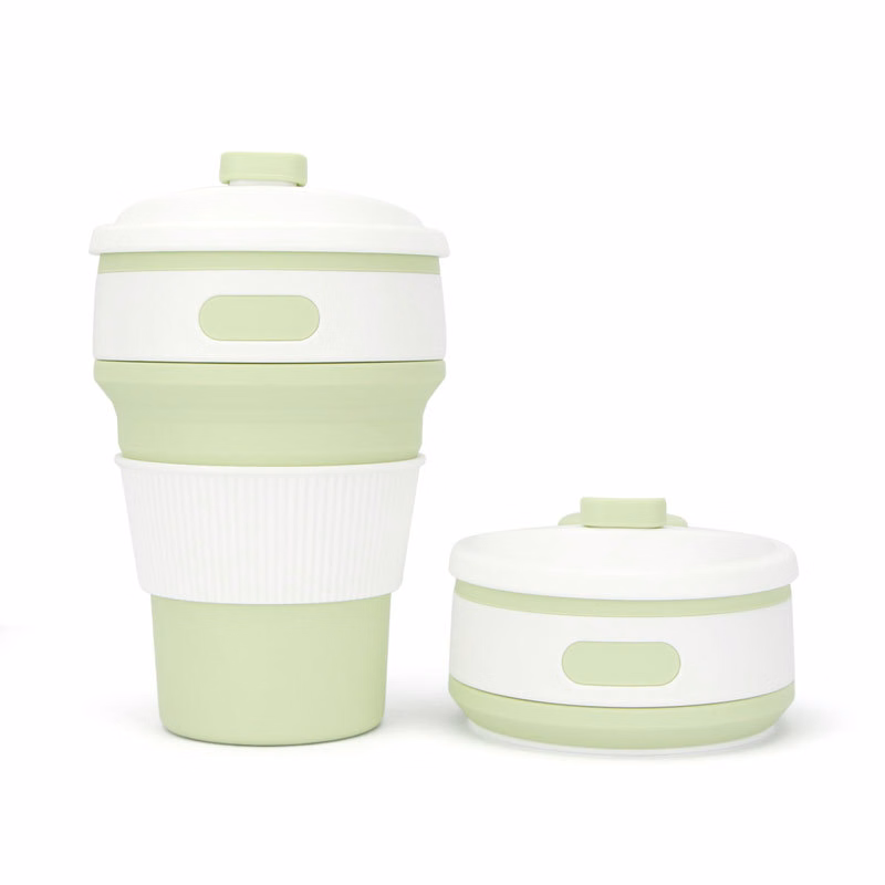 Foldable Silicone drinking restraunt camping folding Coffee Cup
