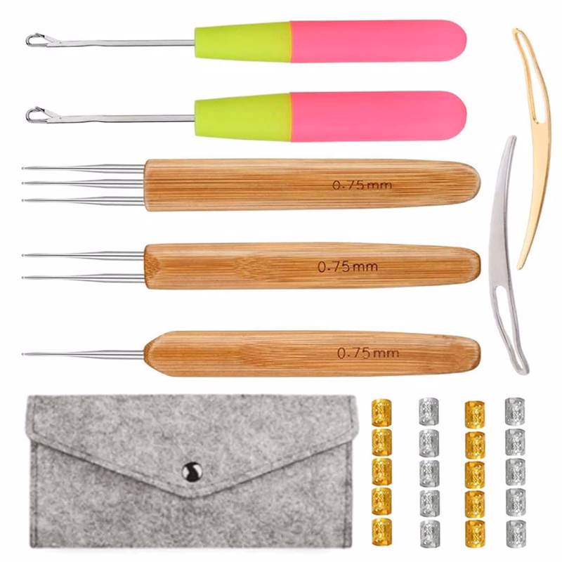 28 pcs Crochet Hooks Sets for Hair