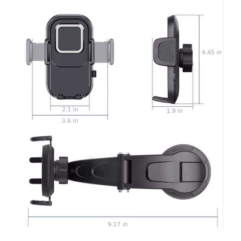 The Bottom Can Be Rotated Waterfall Suction Cup Car Phone Holder