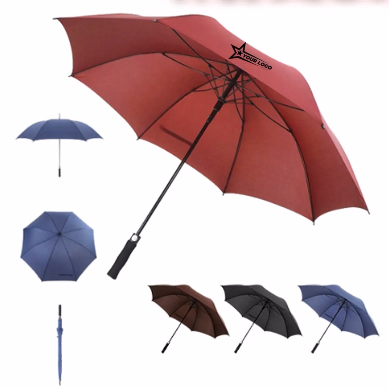 All-fiber Golf Umbrella Long Handle Business VIP Gift