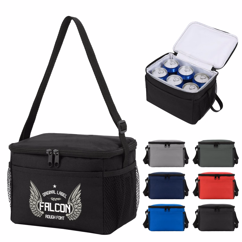 Premium Insulated 6-Can Lunch Cooler Bag