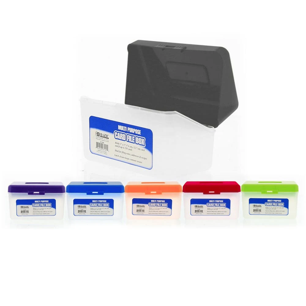 Multipurpose Card File Boxes - 3" x 5" 1