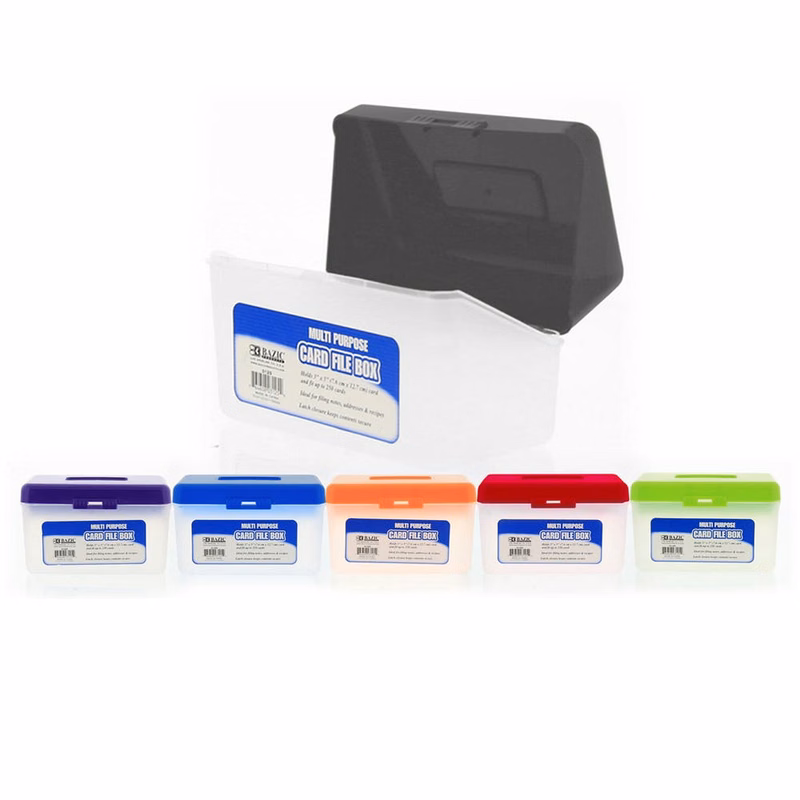 Multipurpose Card File Boxes - 3" x 5"