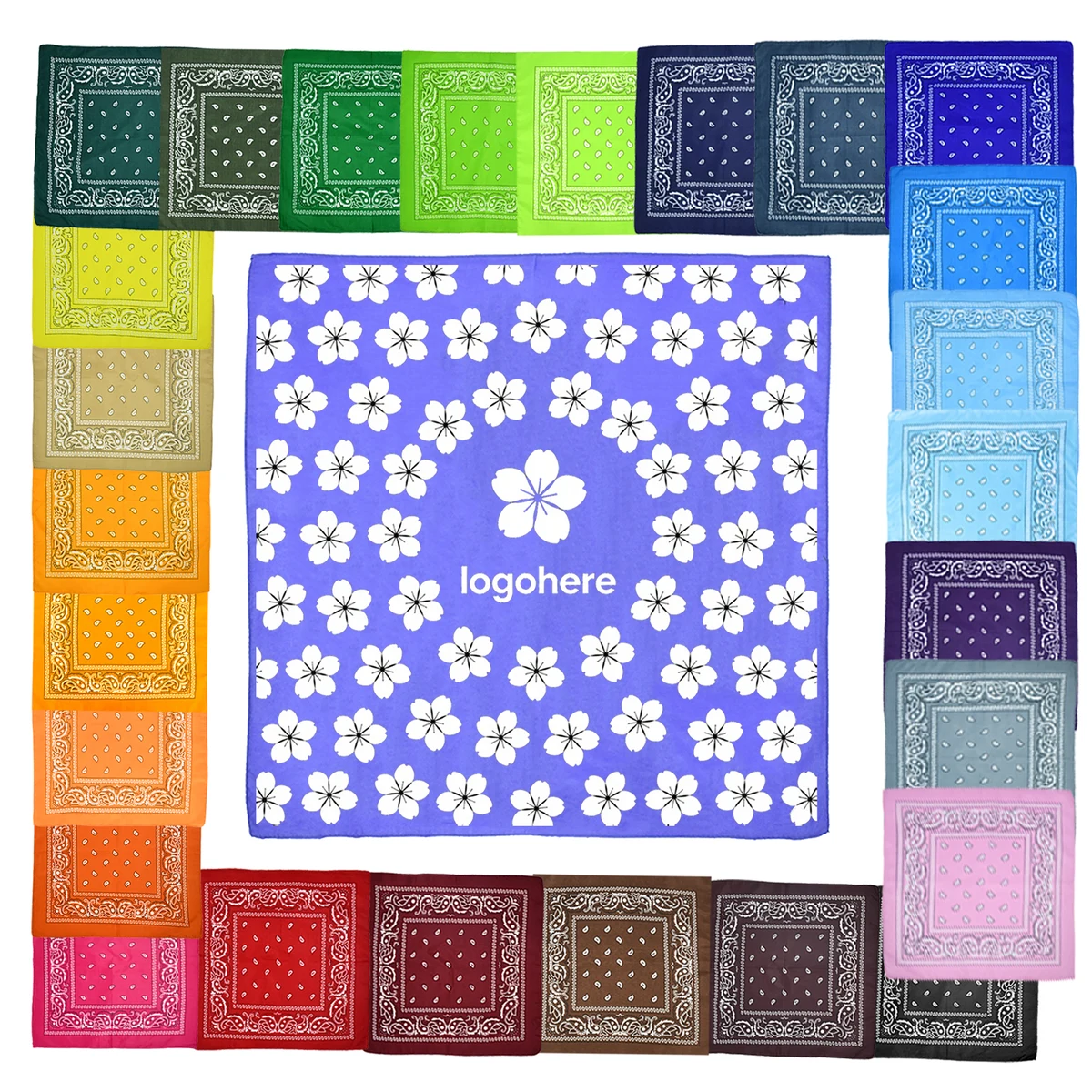 Quick Dry Custom Cotton Bandana 1