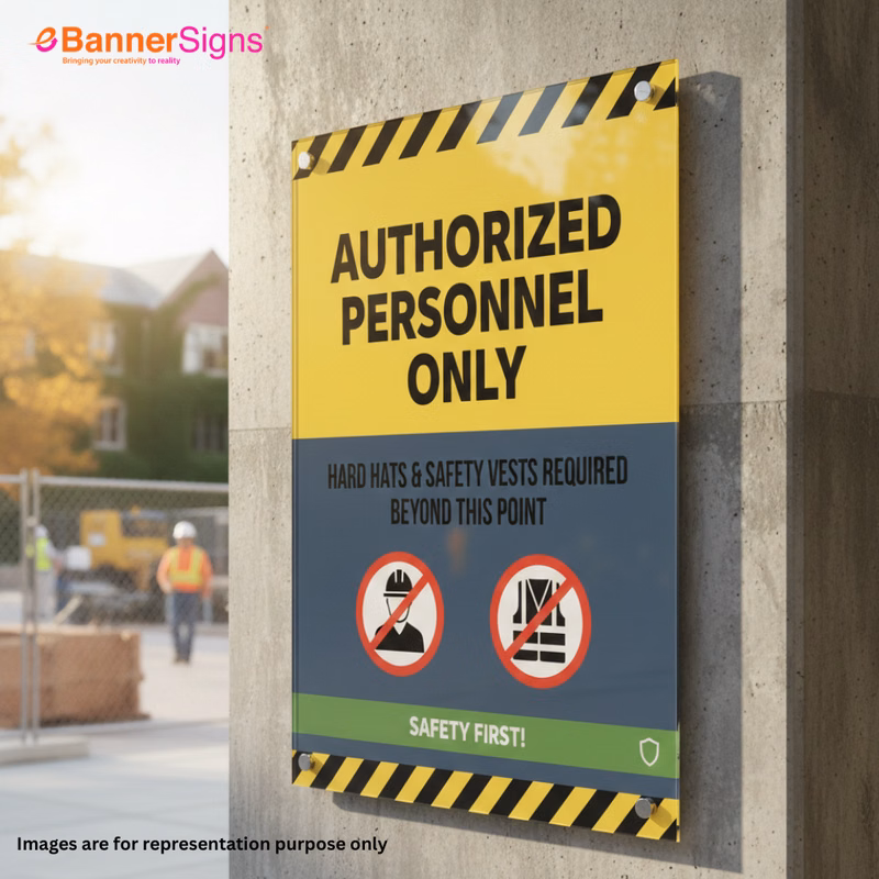 Reflective PVC Foam Board Signs with Top and Bottom Holes
