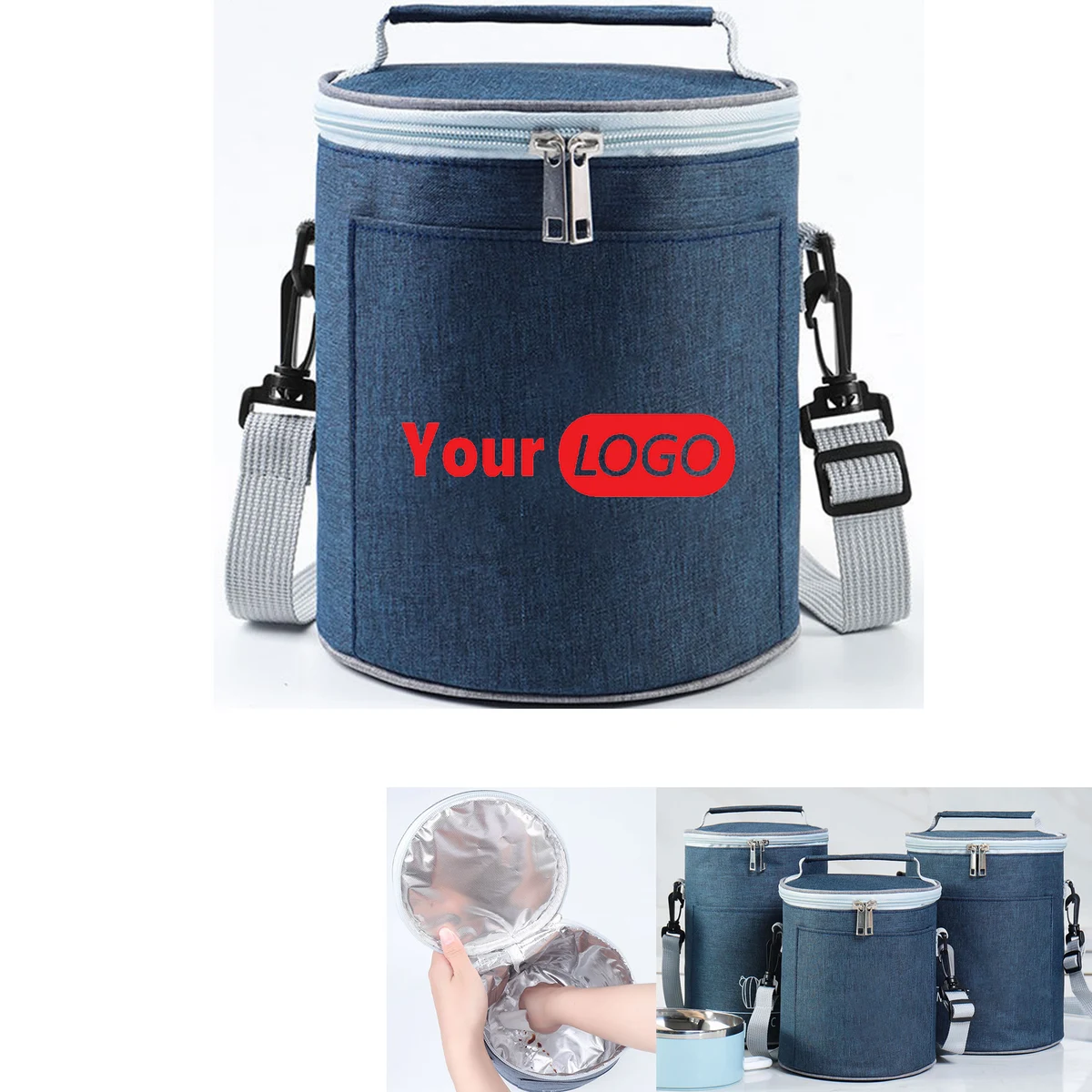 Lunch Round Collapsible Cooler Bag 1