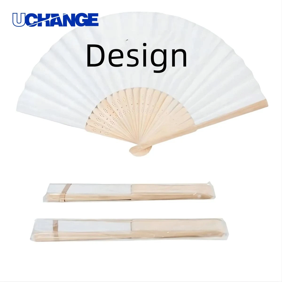 Full Color Bamboo Paper Folding Hand Fan Tool 1