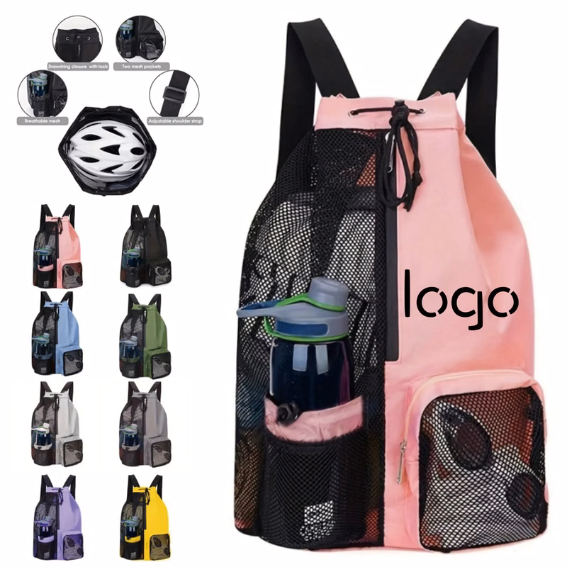 Breathable Mesh Drawstring Quick-Dry Backpack