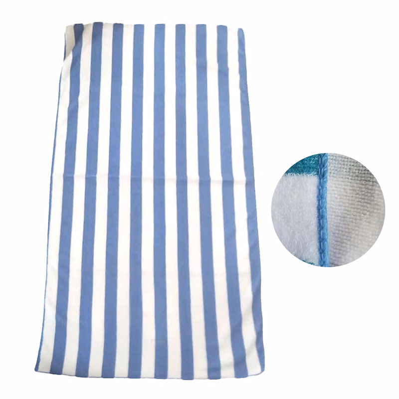 28 x 55 Microfiber Cabana Striped Beach Towel