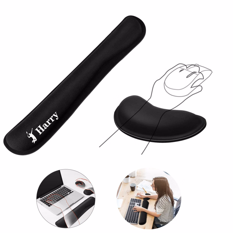 Memory Foam Set Keyboard Wrist Rest Pad