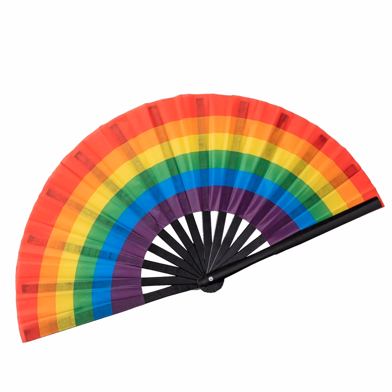 25-inch bamboo pride fan