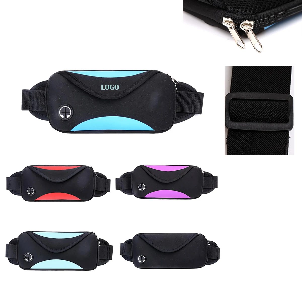 Water-Resistant Running Belt Pack 1