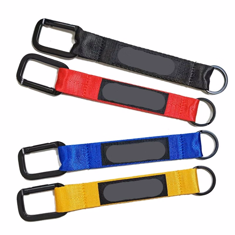 Customize Short Wrist Strap Carabiner Lanyards Keychain With Logo Custom anyard key chains Knapsack