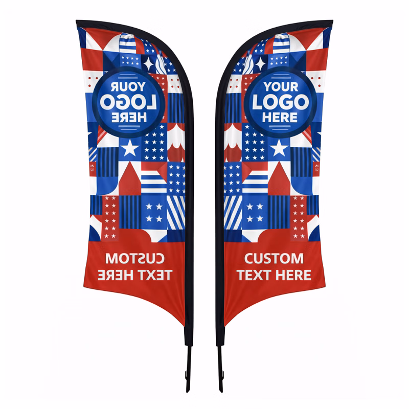 12' Feather Flag Double Sided