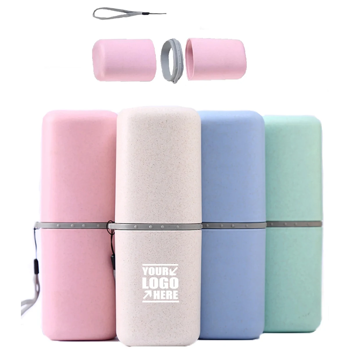 Portable Travel Toothbrush Case 2 in 1 Gargle Cup 1