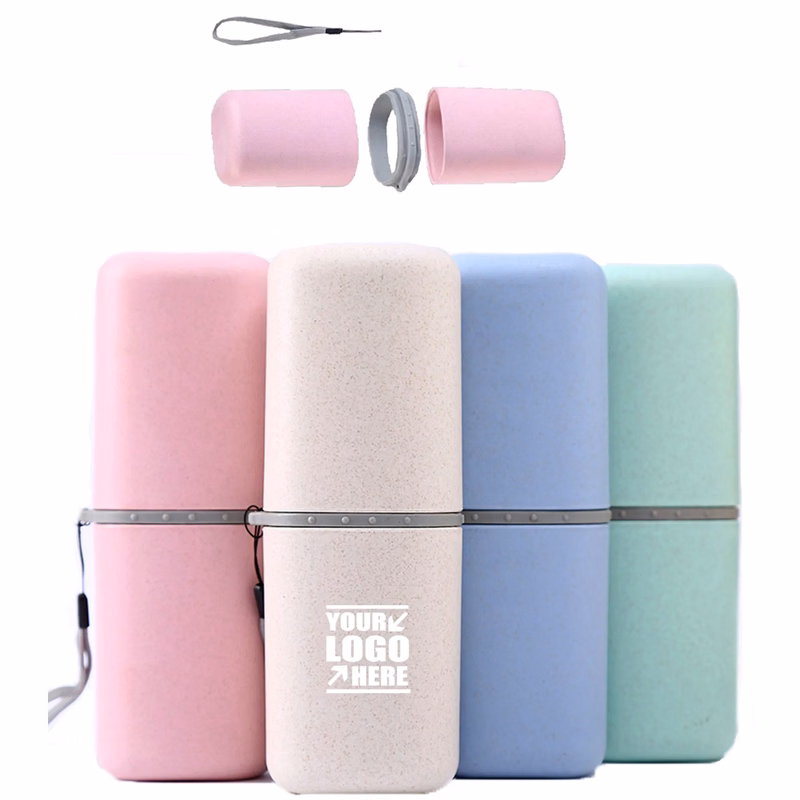Portable Travel Toothbrush Case 2 in 1 Gargle Cup