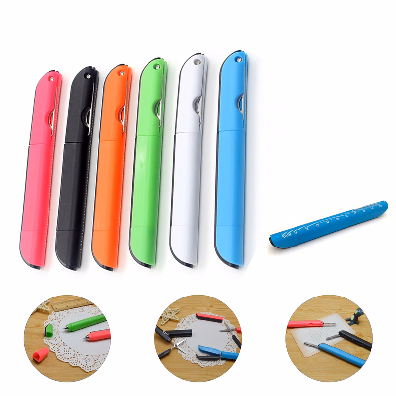 4-in-1 Multifunctional Ballpoint Pen with Ruler