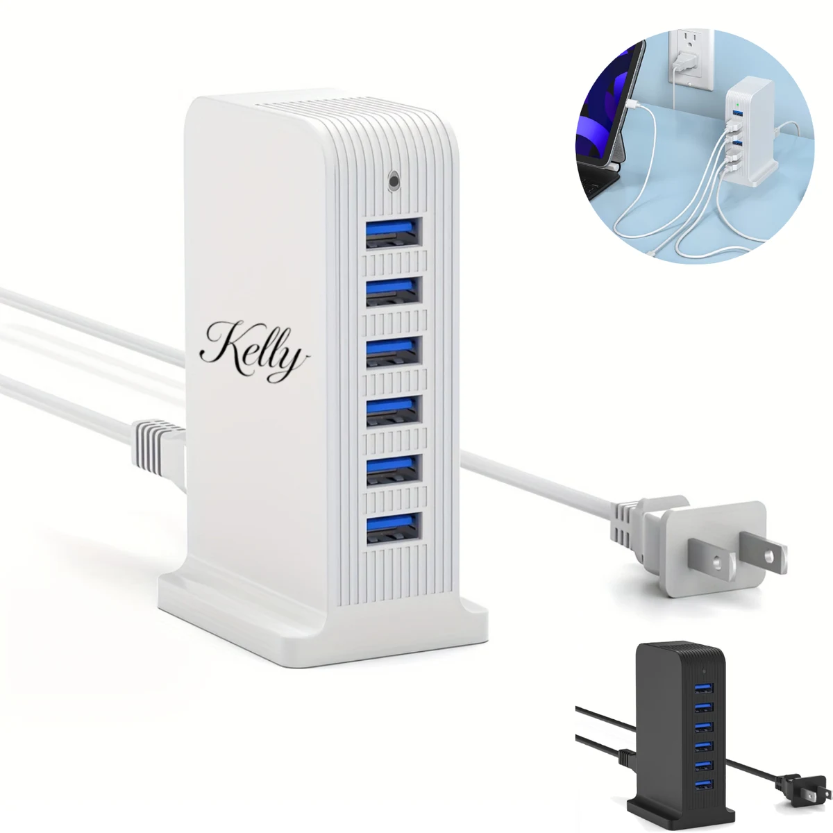 Desktop 6-Port USB Charging Station 1