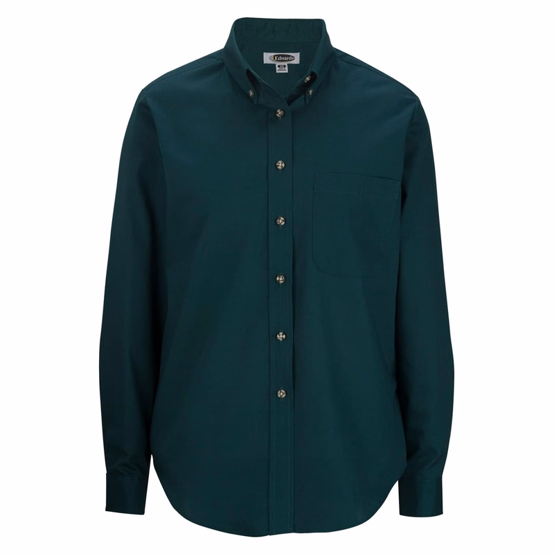 Easy Care Poplin Long-Sleeve Ladies Shirt