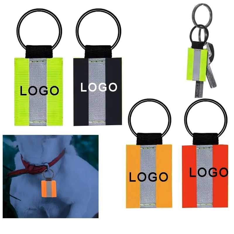 Double Sided Reflective Keychain