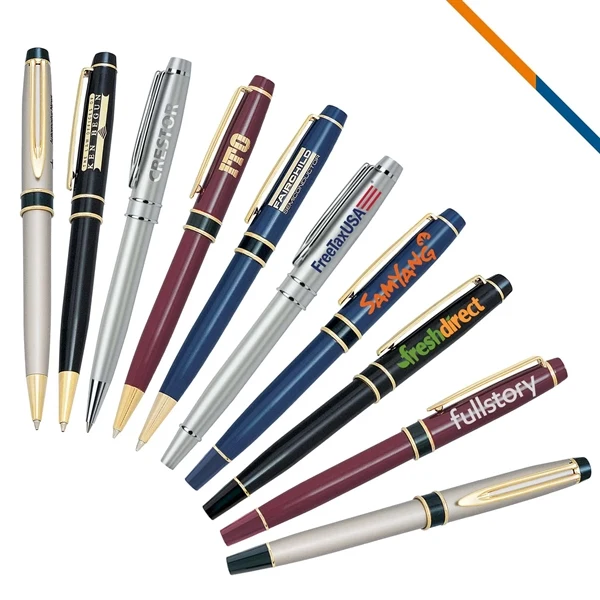 Custom Matte Brass Metal Pen with Gold Trims — Premium Executive Writing 1