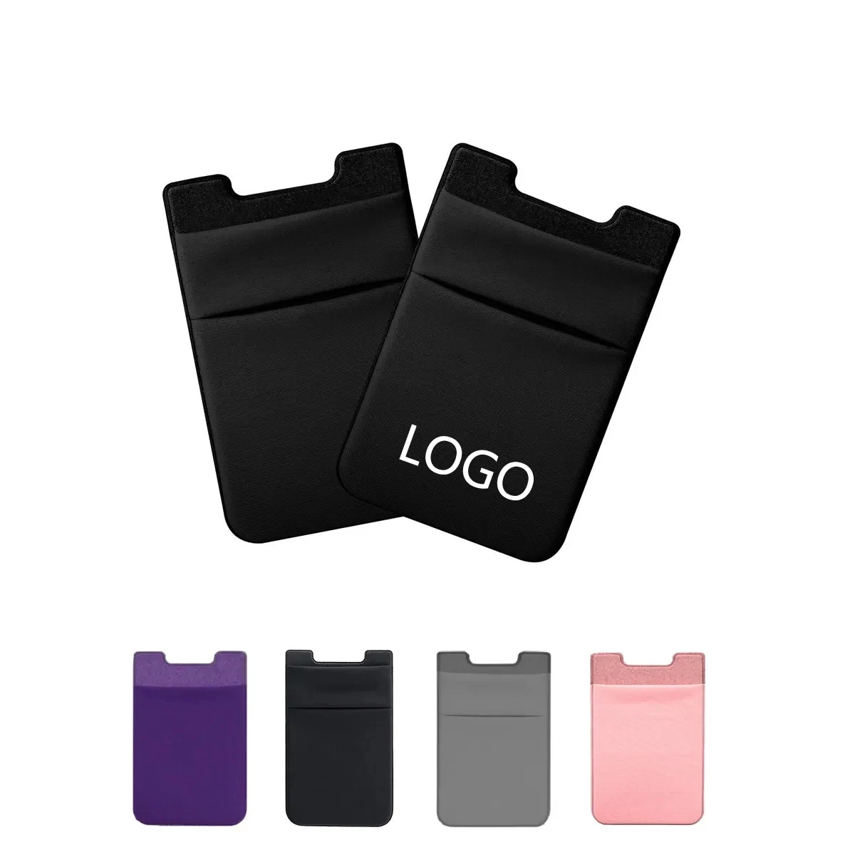 Double Layer Adhesive Cell Phone Wallet 1