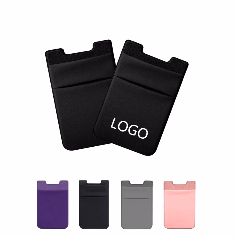 Double Layer Adhesive Cell Phone Wallet