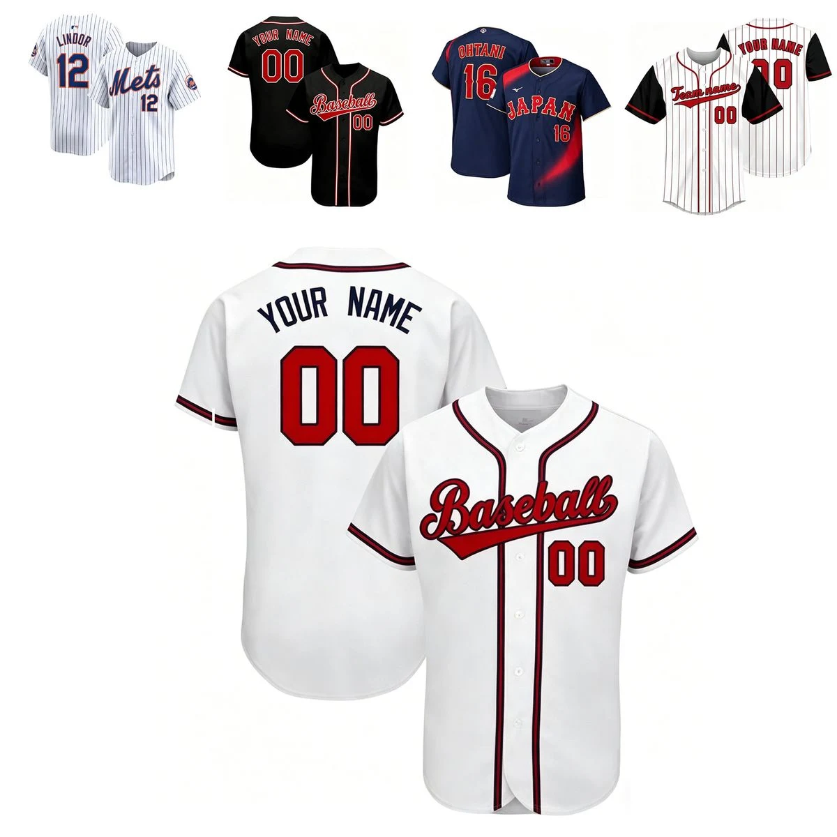 Team Name Baseball Uniform Jersey 1