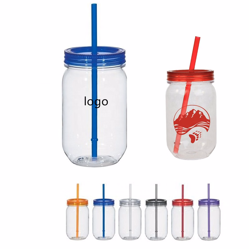 25 oz Plastic Mason Jar