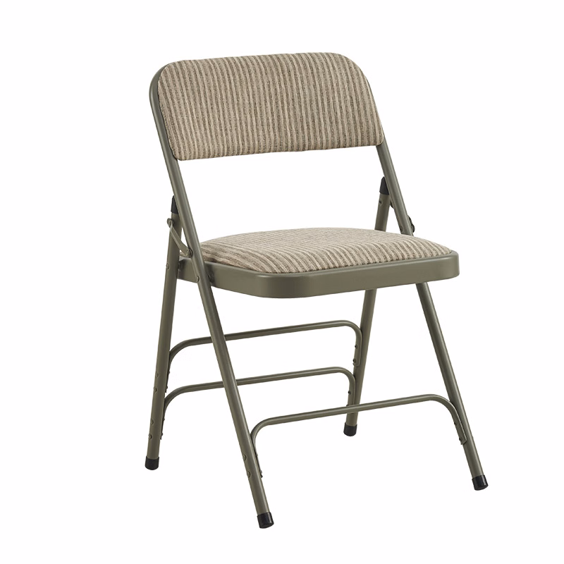 Metal Folding Chairs with Cushioned Seats